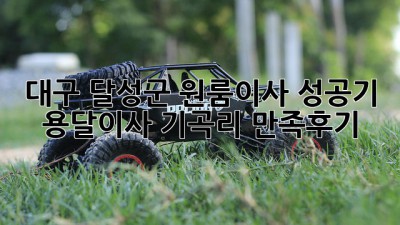 대구 달성군 원룸이사 성공기🚚💨 #용달이사 #기곡리 #만족후기